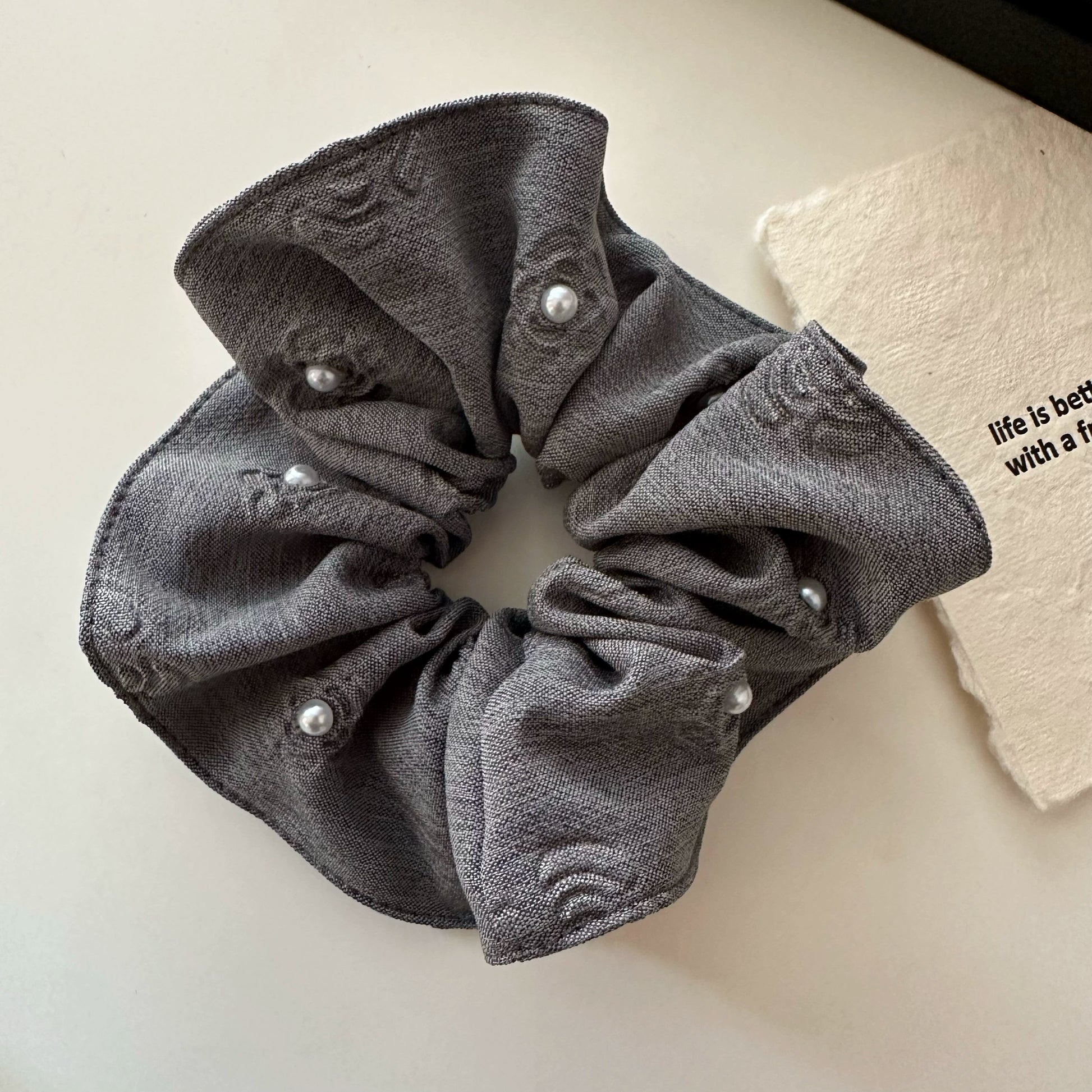 Pearl Embroidered Hair Accessory Set