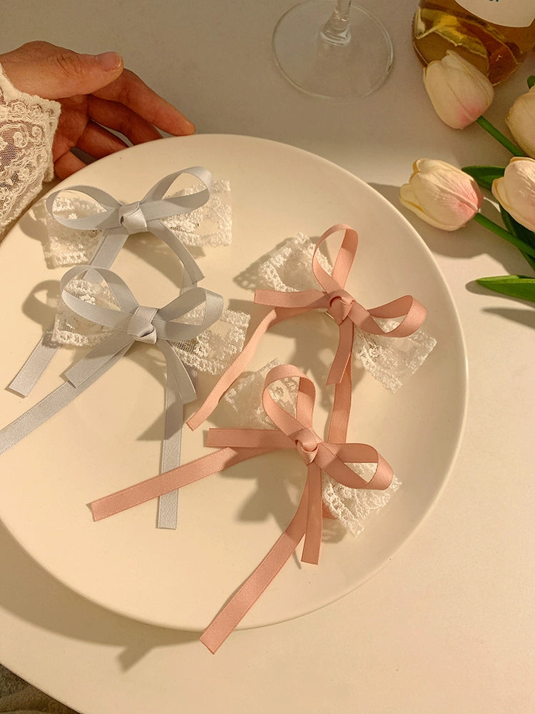 Cute Lace Bow Hair Ties