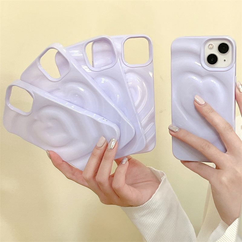 Light Purple Wavy Heart Case