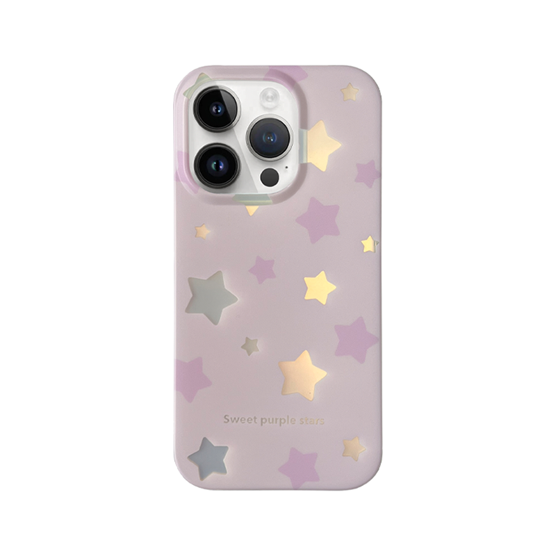 Glitter Star Purple Case