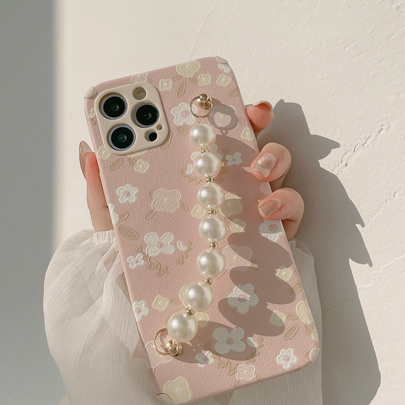 Flower Pearl Chain Case