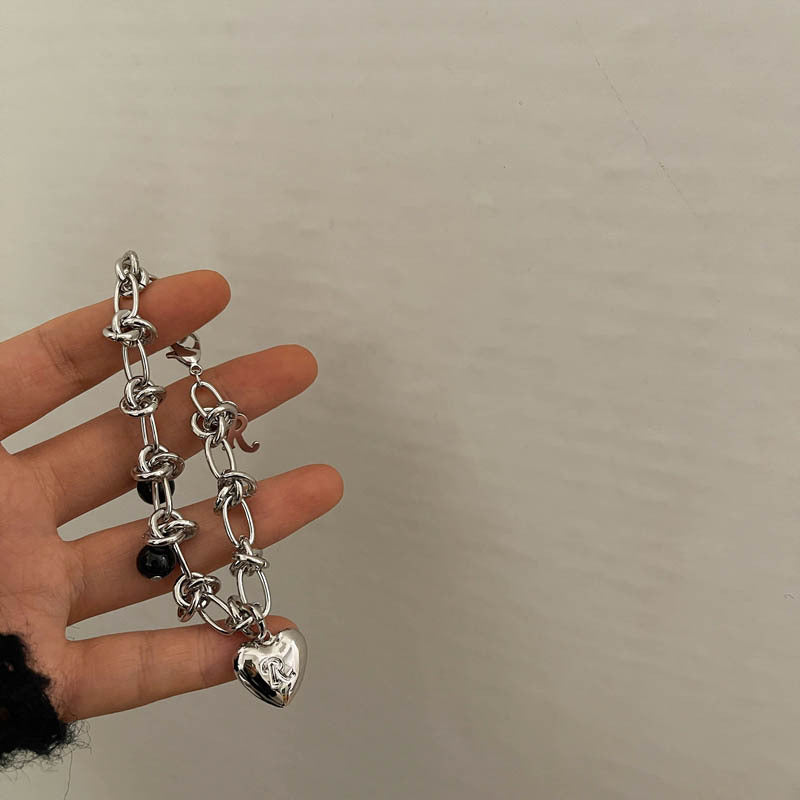 Bramble Heart Silver Necklace