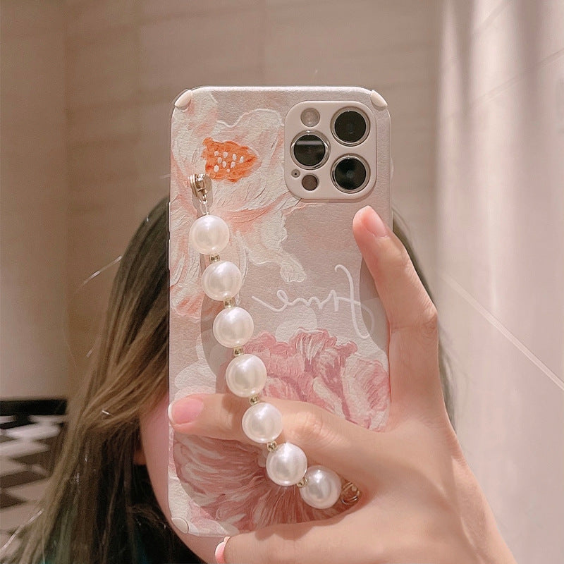 Flower Pearl Chain Case