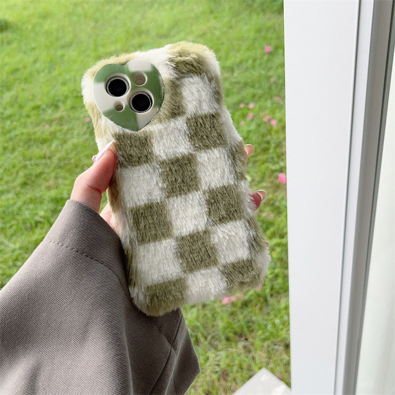 Fluffy Plaid Case