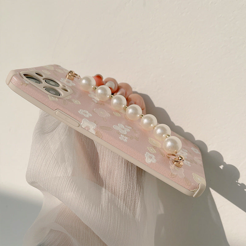 Flower Pearl Chain Case