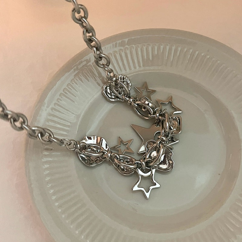 Silver Stars Necklace