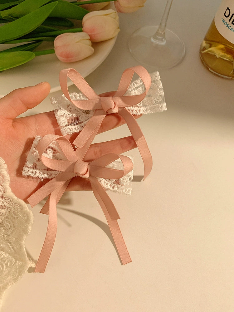 Cute Lace Bow Hair Ties