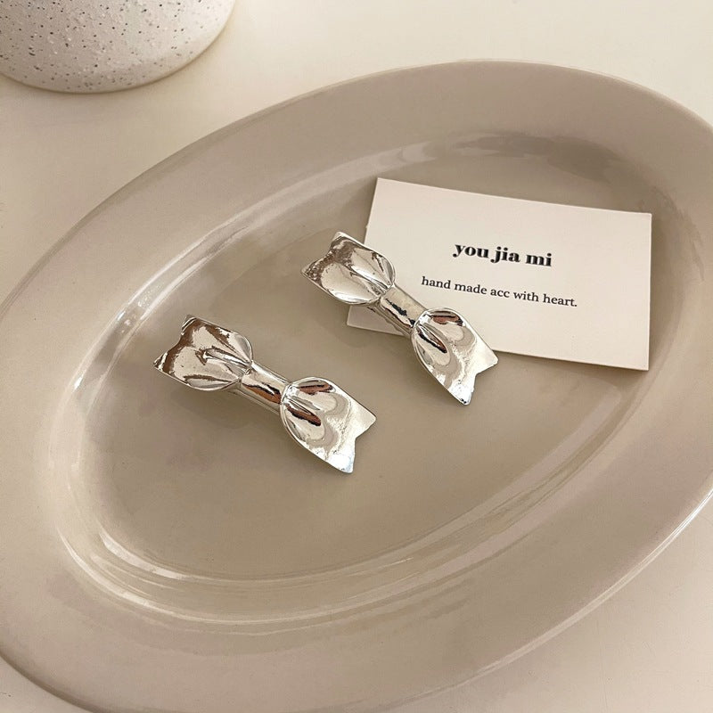 Metallic Bow Clip
