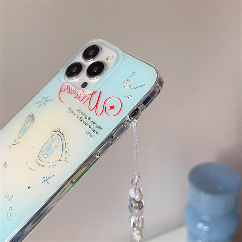 Artistic Eye Design Clear Phone Case