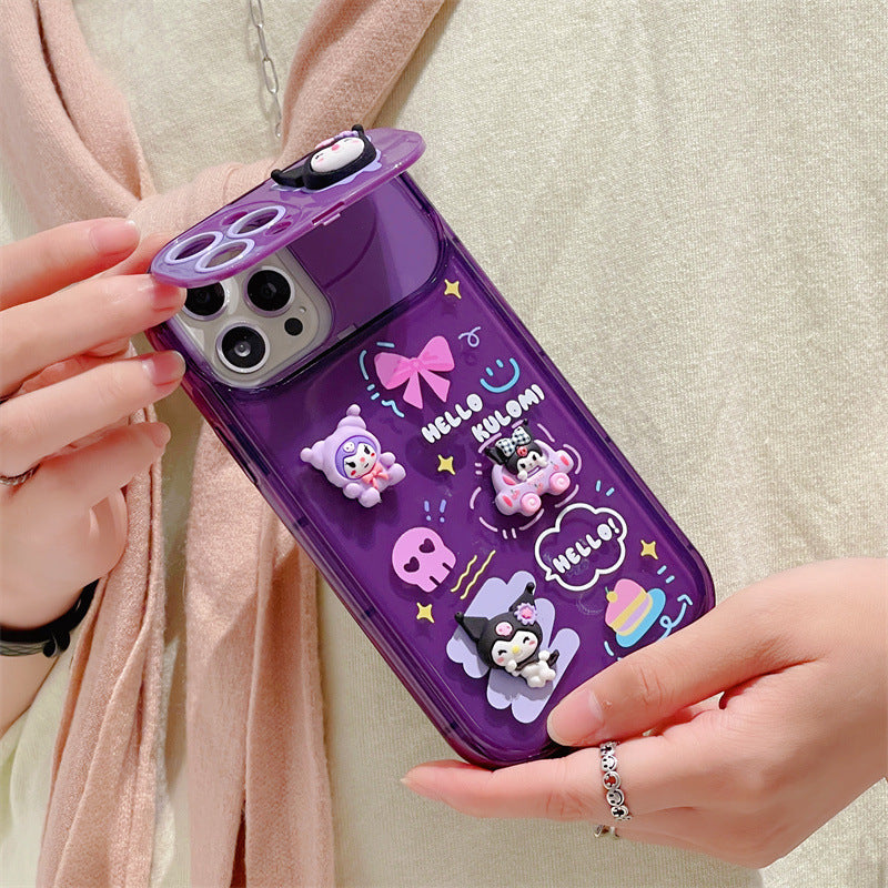 Clamshell Mirror Kuromi Case