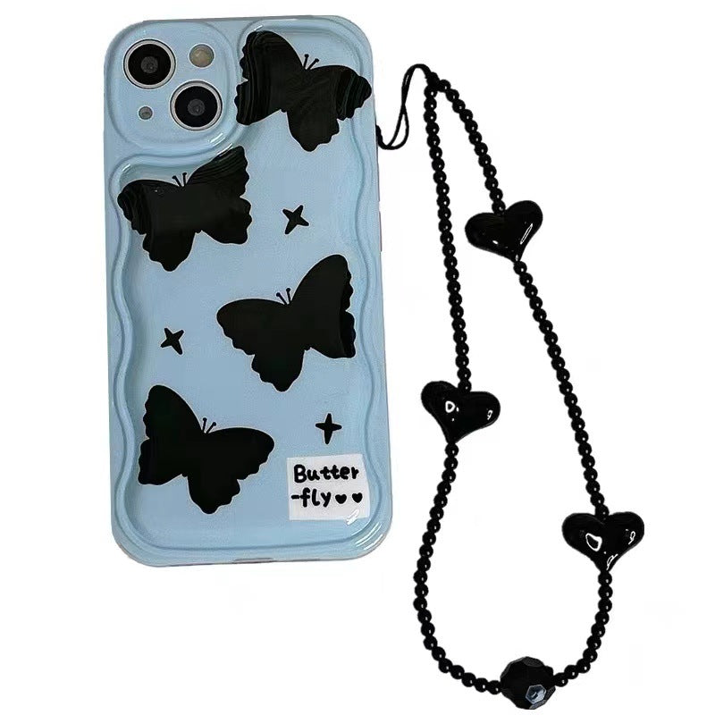 Butterfly Black Heart Chain Case