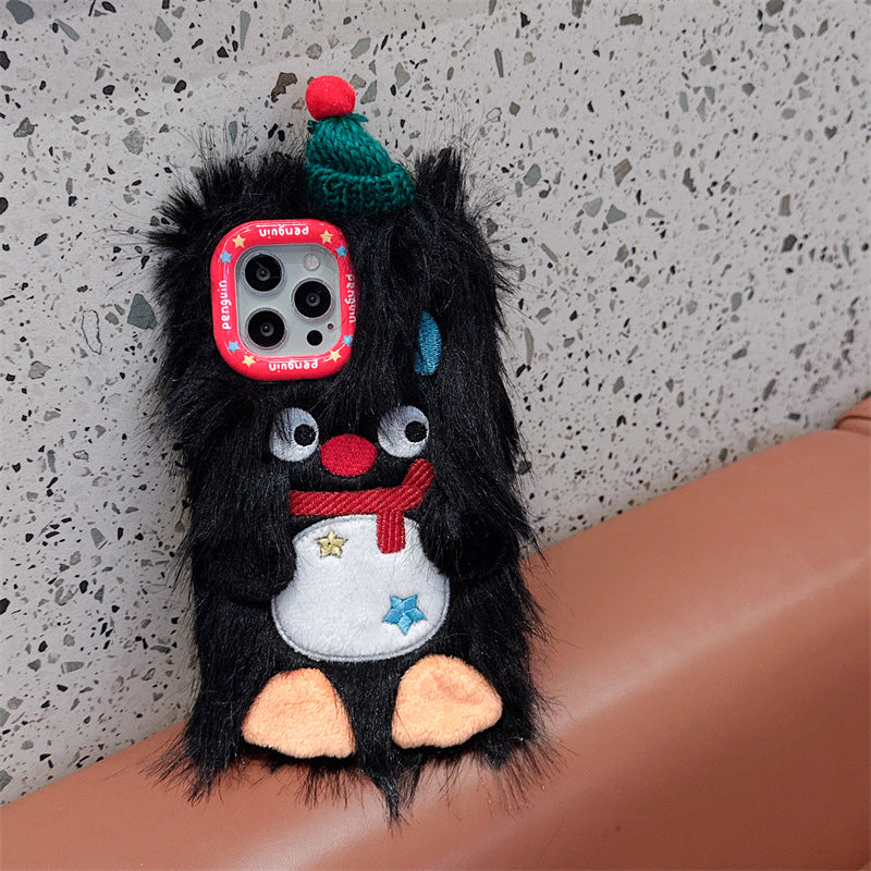 Beanie Penguin Fluffy Case