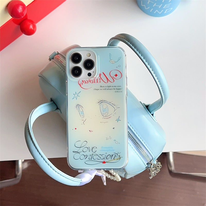 Artistic Eye Design Clear Phone Case
