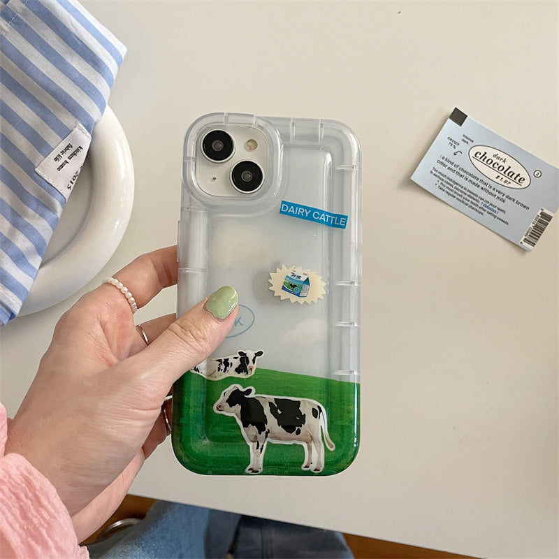 Cow Field Transparent Case