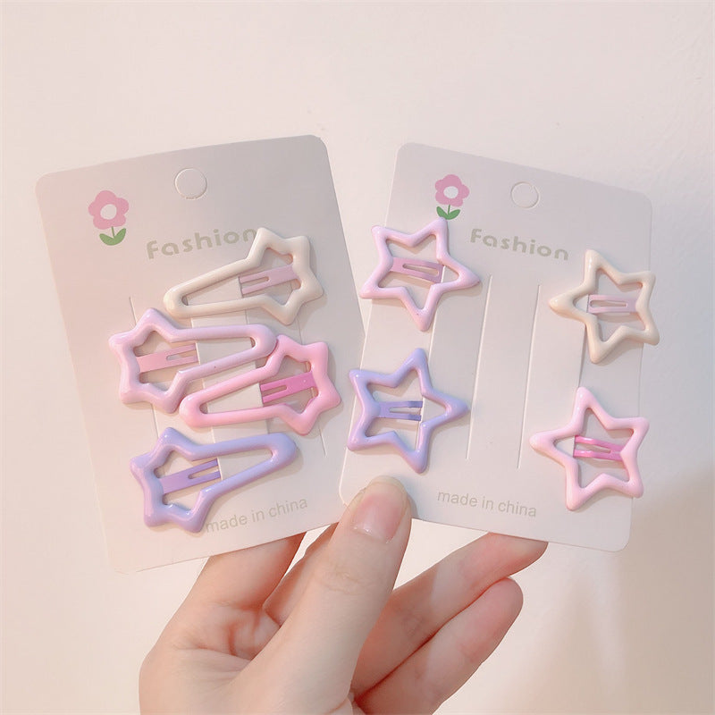 Cute Pastel Star Hair Clips