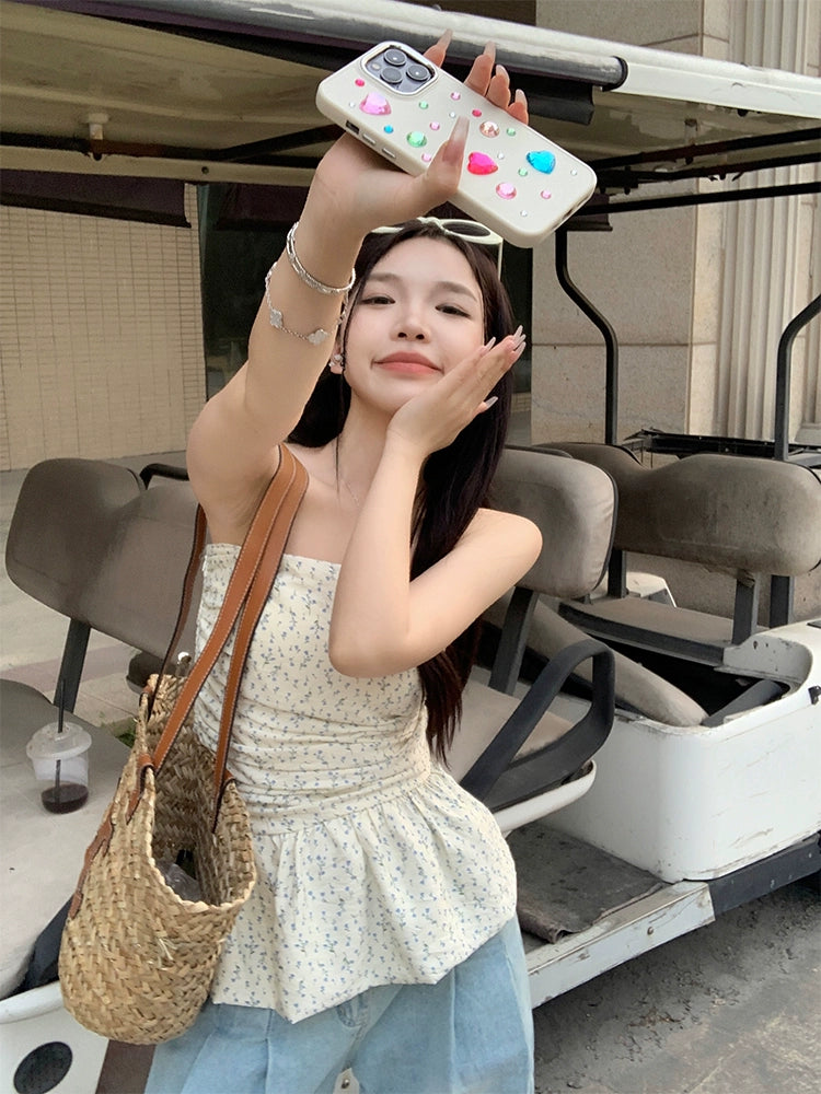 Floral Tube Flare Top