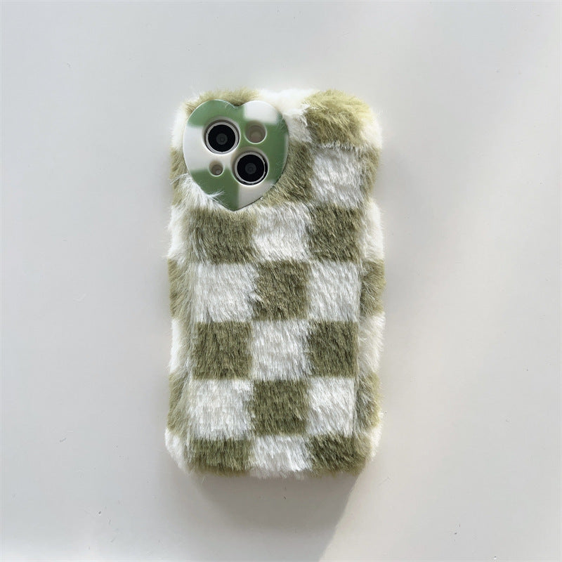 Fluffy Plaid Case