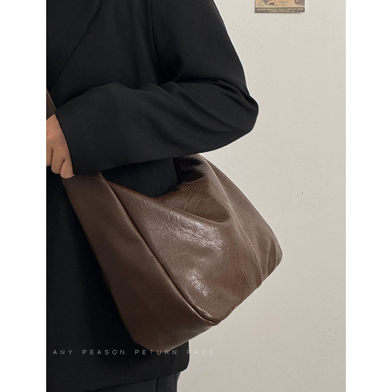 Adjustable Leather Hobo Bag