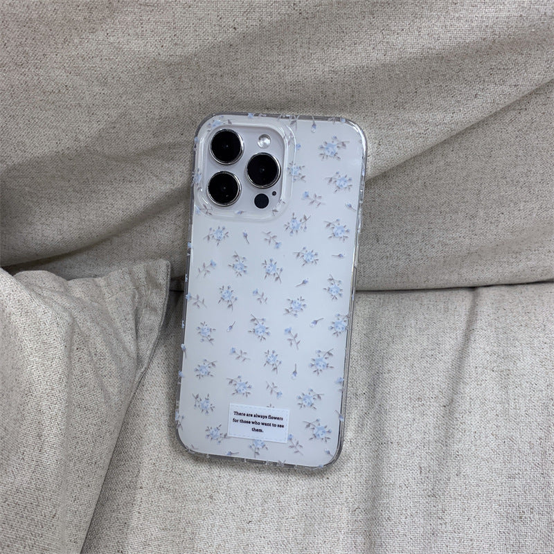 Simple Blue Flower Case