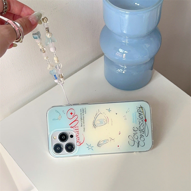 Artistic Eye Design Clear Phone Case