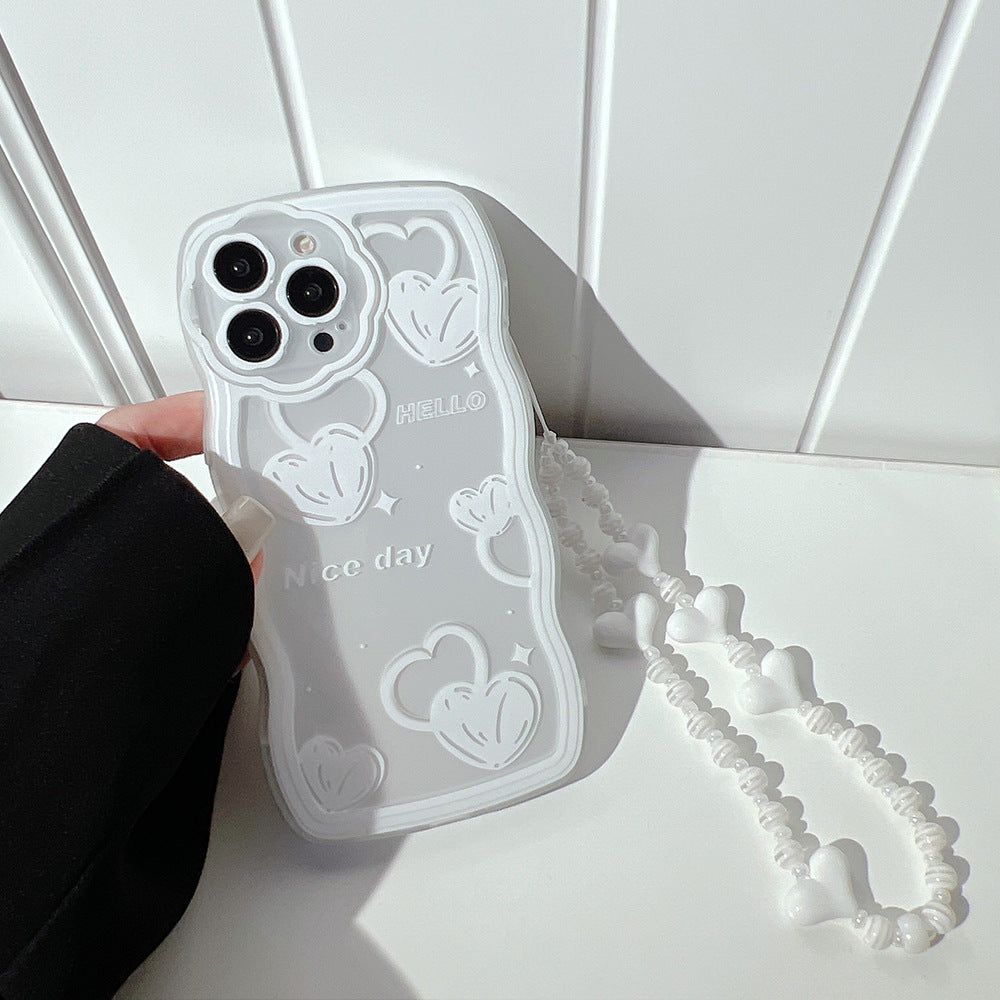 Doodling Heart Transparent Case