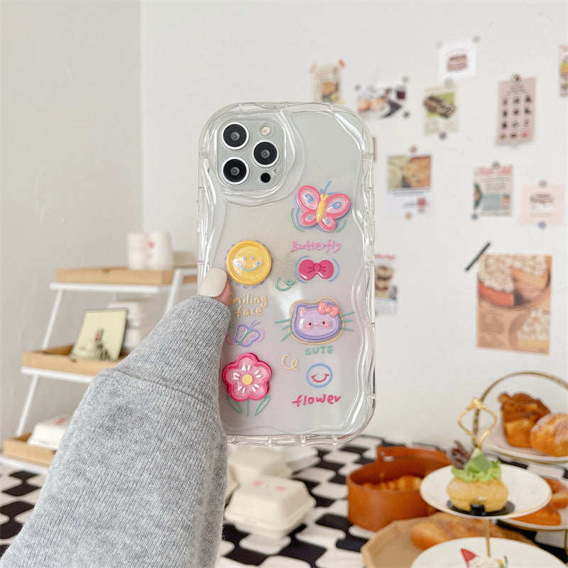 Summer Kitty Charm Transparent Case