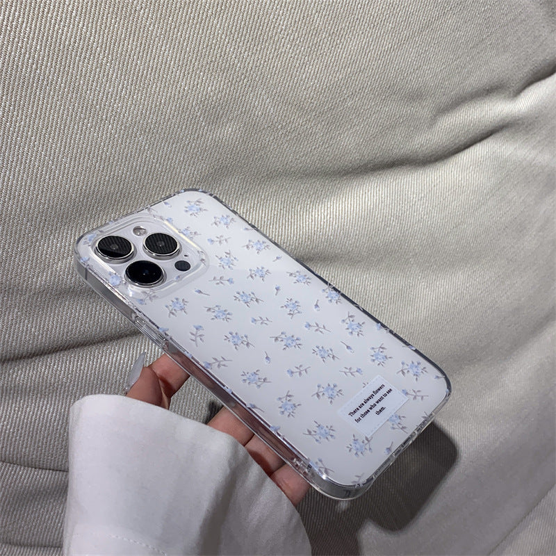 Simple Blue Flower Case