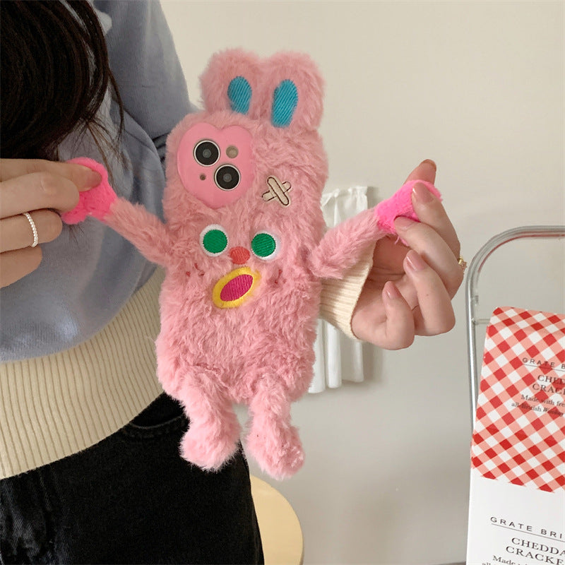 Pink Bunny Mittens Case