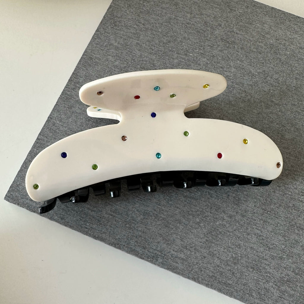 Multicolor Rhinestone Claw Clips