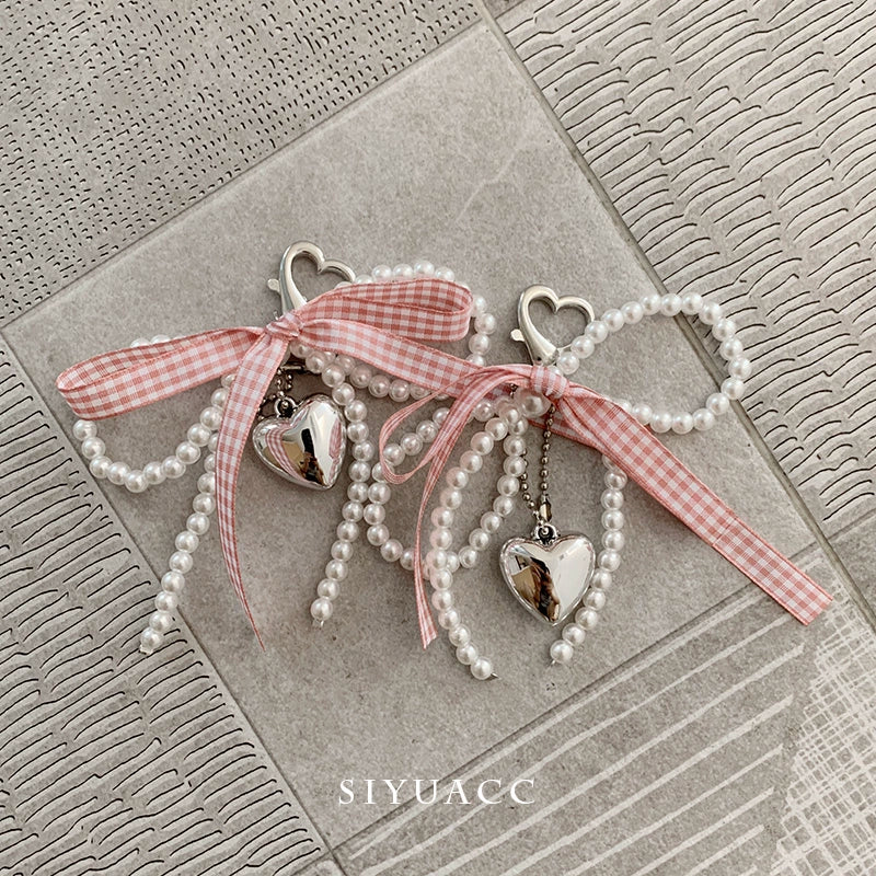 Blue Bow Pearl Shoe Buckle