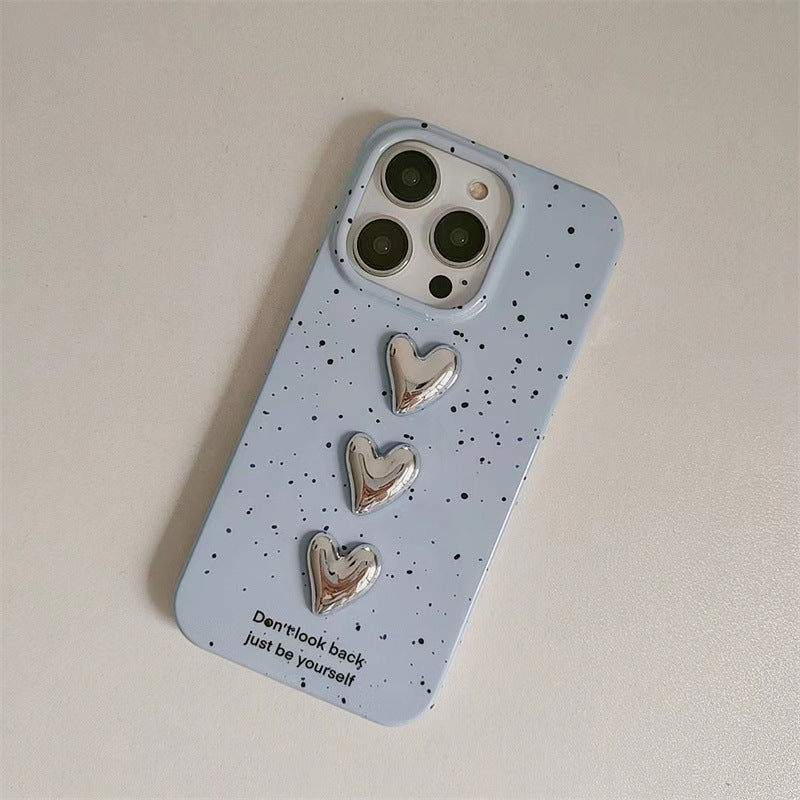 Lightblue Splash Dropdown Heart Case