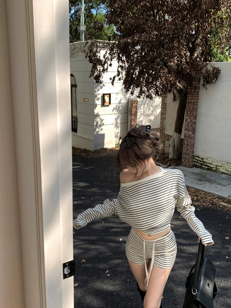 Cozy Knit Sweater Shorts Set