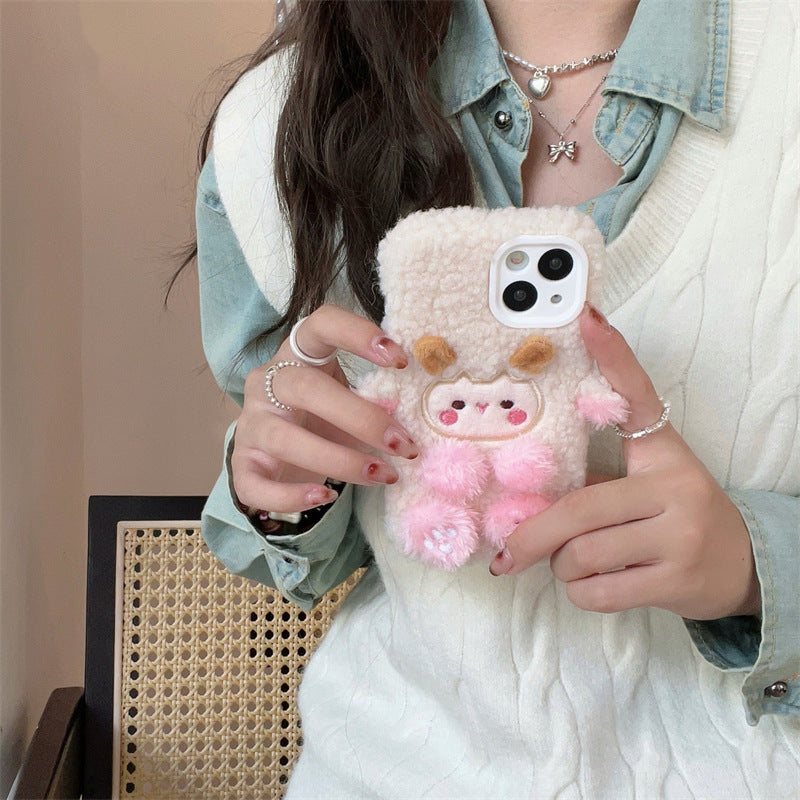 Pink Cute Plushie Case