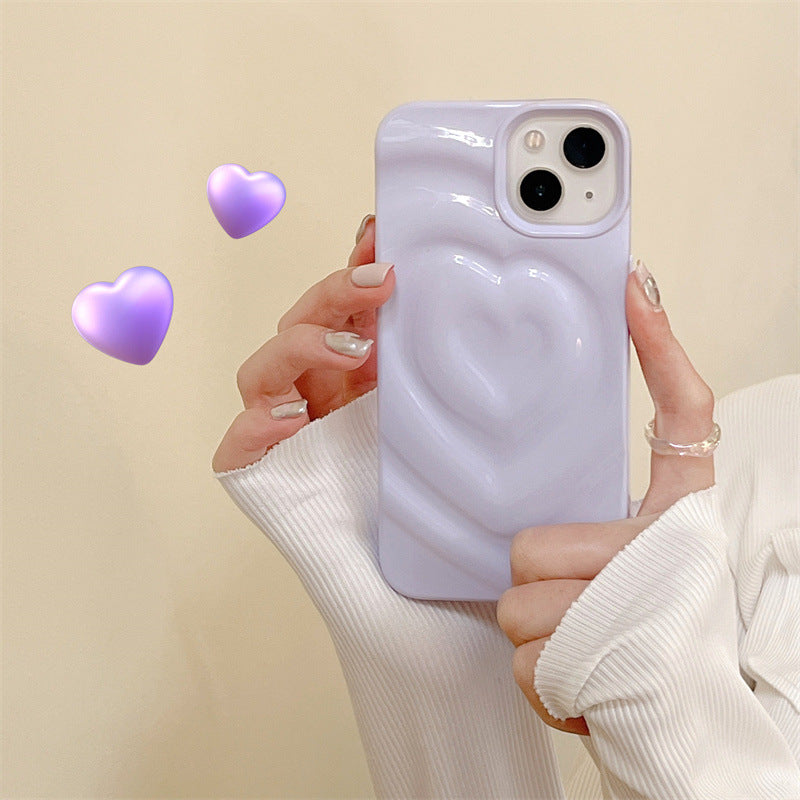 Light Purple Wavy Heart Case