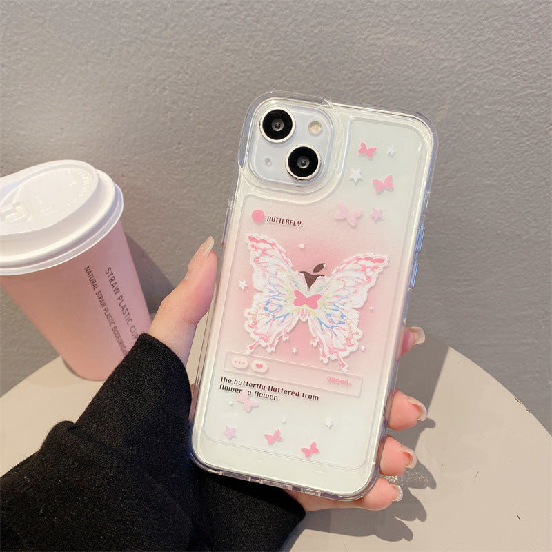 Colorful Flutter Transparent Case