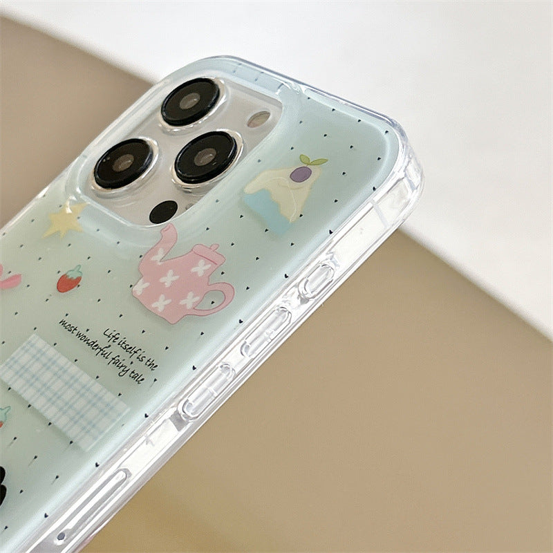 Cute Cat Pastel Sticker Phone Case