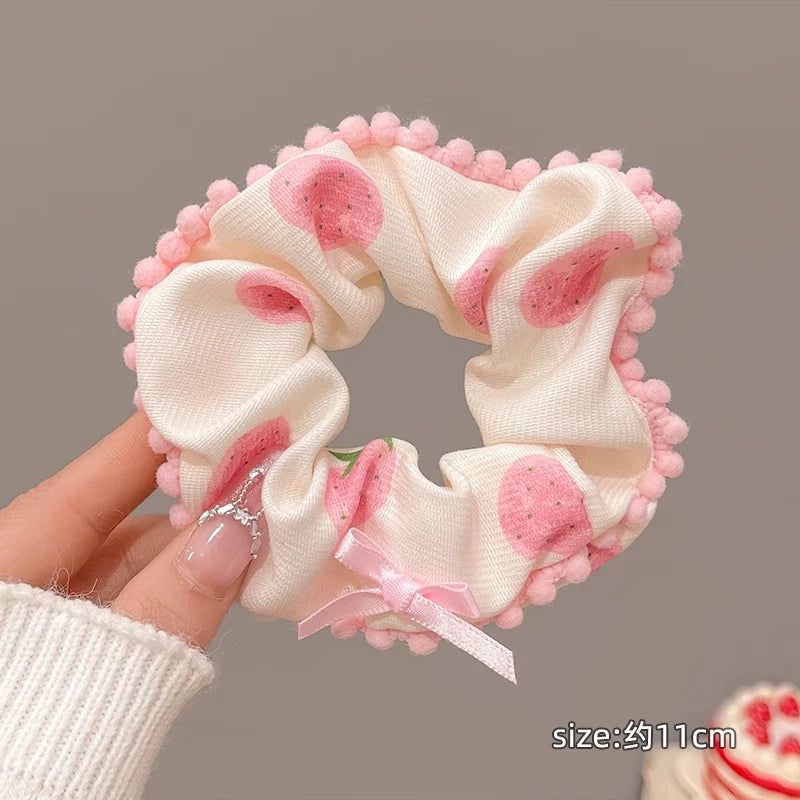 Gentle Elastic Floral Hair Scrunchies