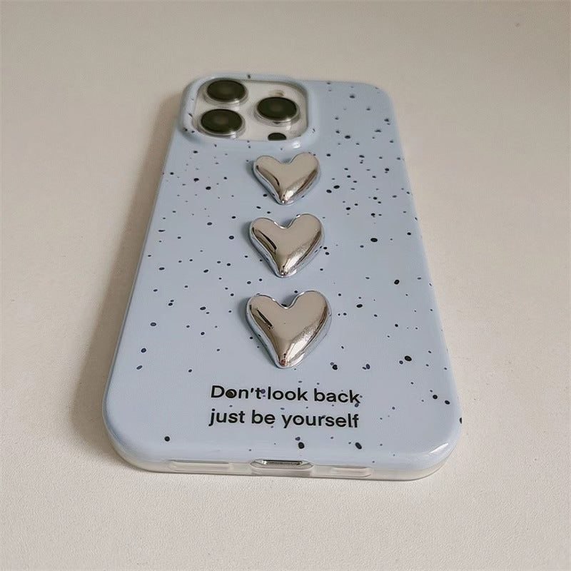 Lightblue Splash Dropdown Heart Case