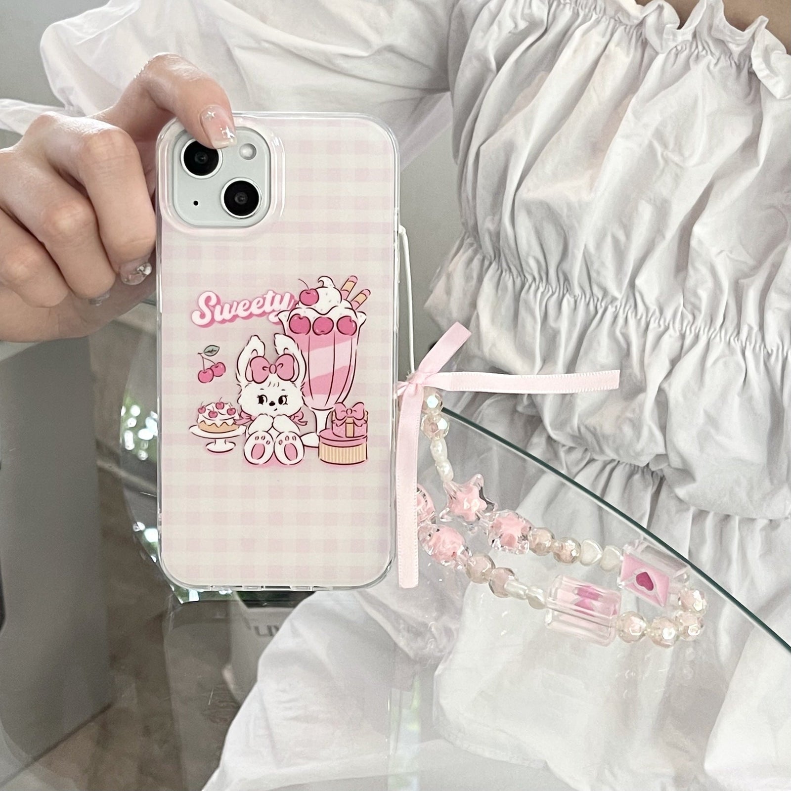 Sweety Bunny Plaid Case