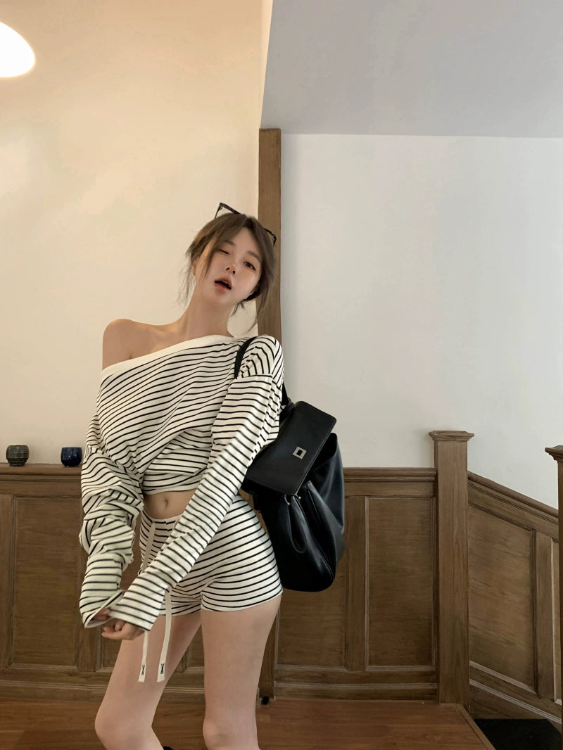 Cozy Knit Sweater Shorts Set