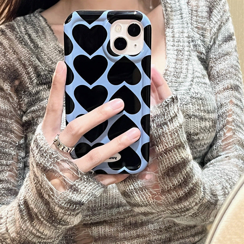 Blue Black Heart Case