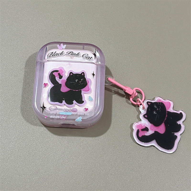 Kitty Noir with Rosy Tint Airpods Case