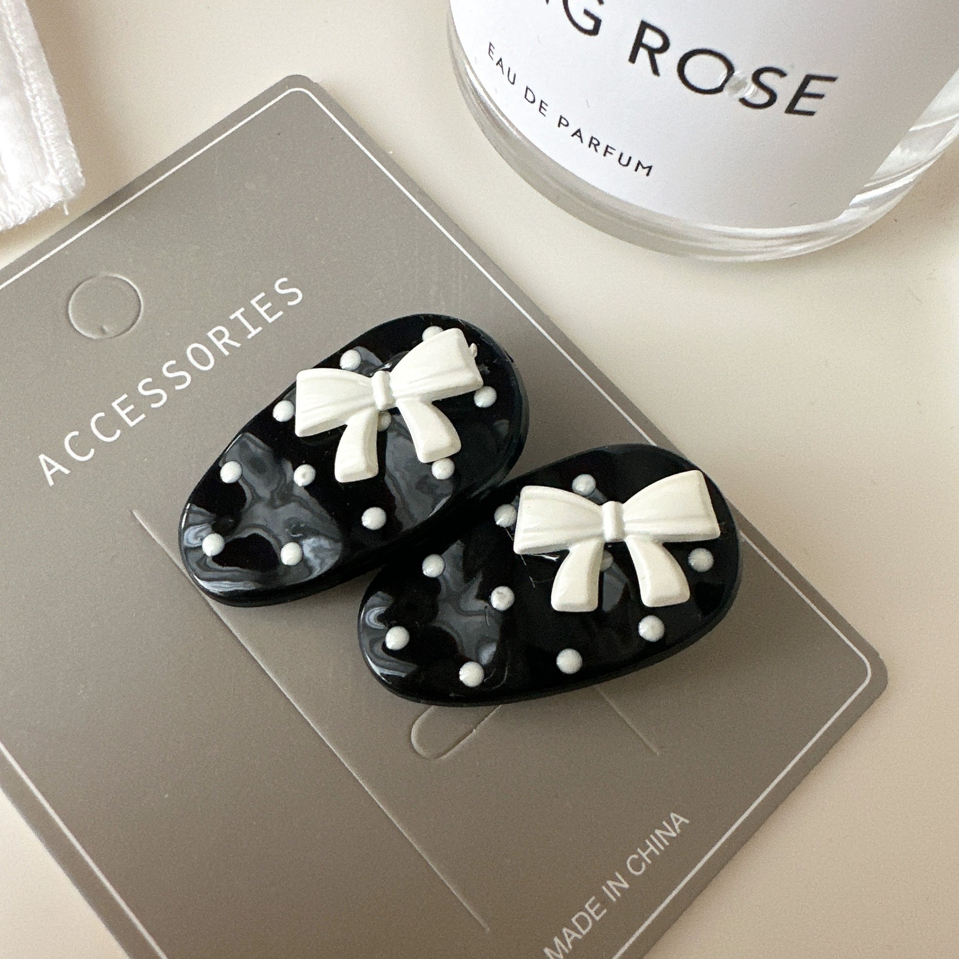 Retro Polka Dot Hair Clip