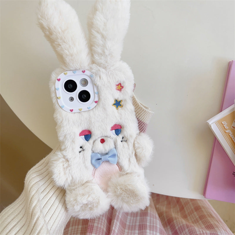 Side Eye Bunny Fluffy Case