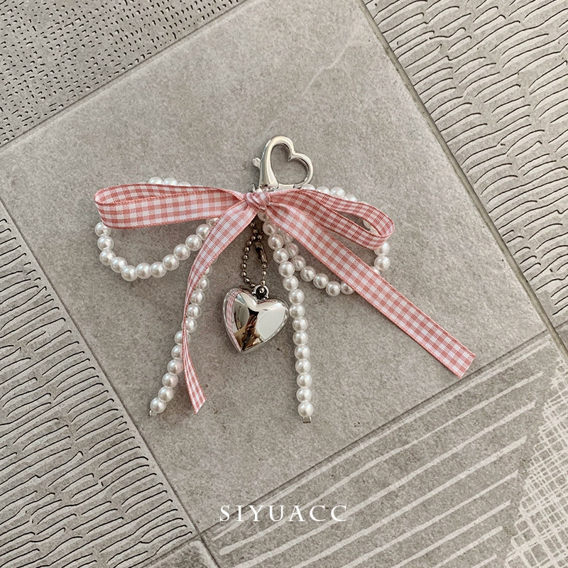 Blue Bow Pearl Shoe Buckle