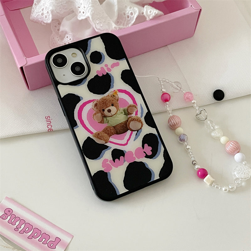 Sweet Teddy Moo Print Case