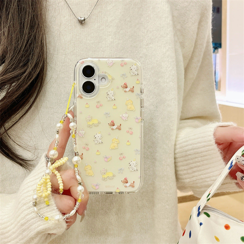 Cute Animal Print Clear Phone Case