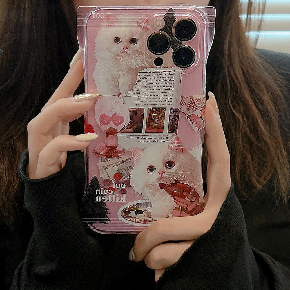 Vintage Pink Kitten Case