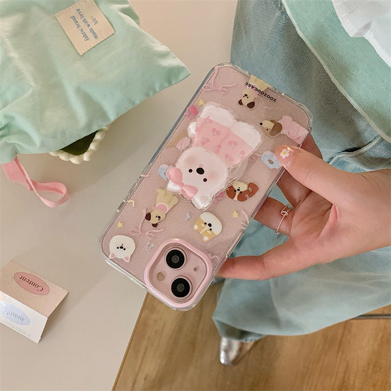 Cute Bear and Dog Phone Case