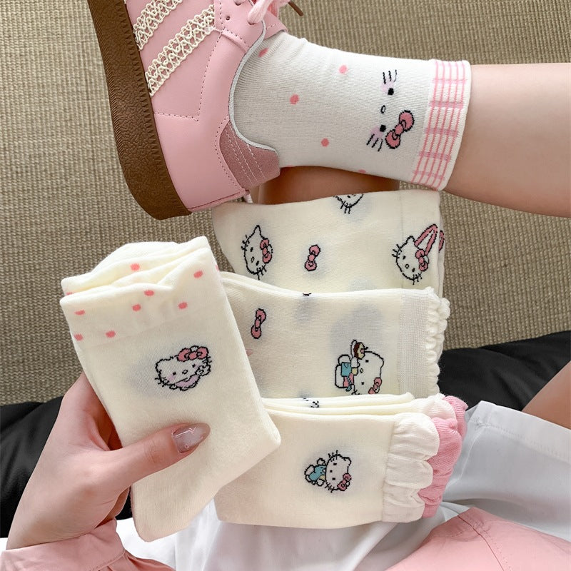 Hello Kitty Ruffled Anklets